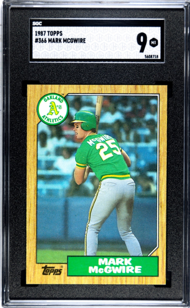 1987 Topps Mark Mcgwire #366 SGC 9