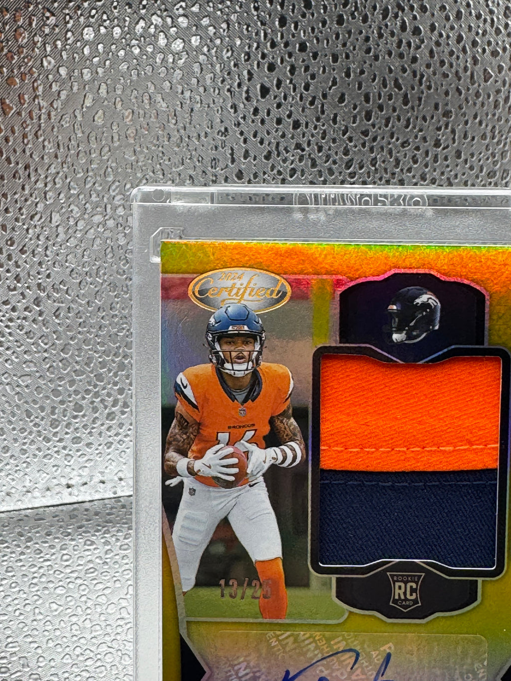 2024 Panini Certified Freshman Fabric Troy Franklin #FMS-TFN Patch RC 13/25