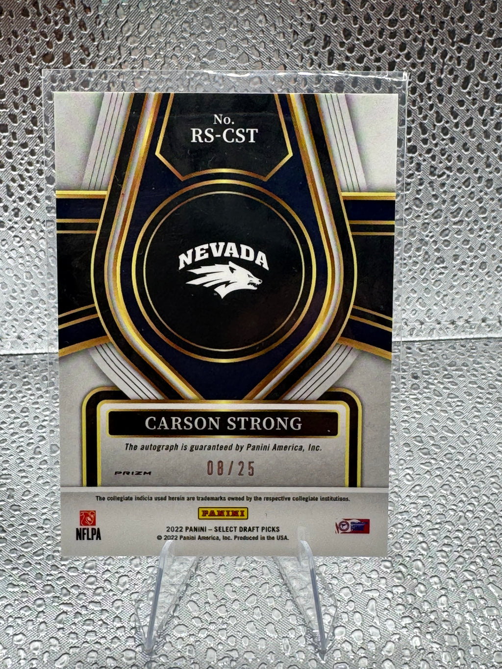 2022 Panini Select Draft Picks Carson Strong #RS-CST 08/25