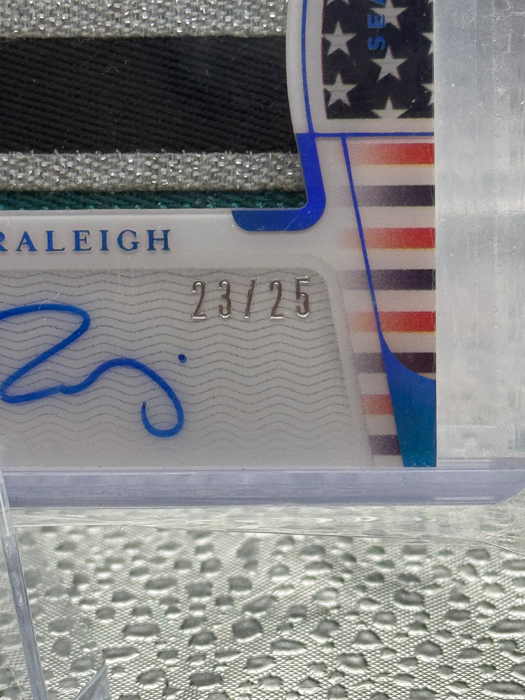 2022 Panini National Treasures Cal Raleigh #109 RC Patch 23/25 STARS & STRIPES