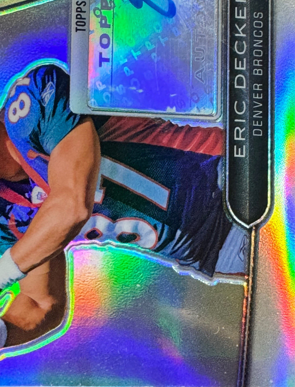 2010 Topps Platinum Eric Decker #ARP-ED 718/800 Jersey Patch RC