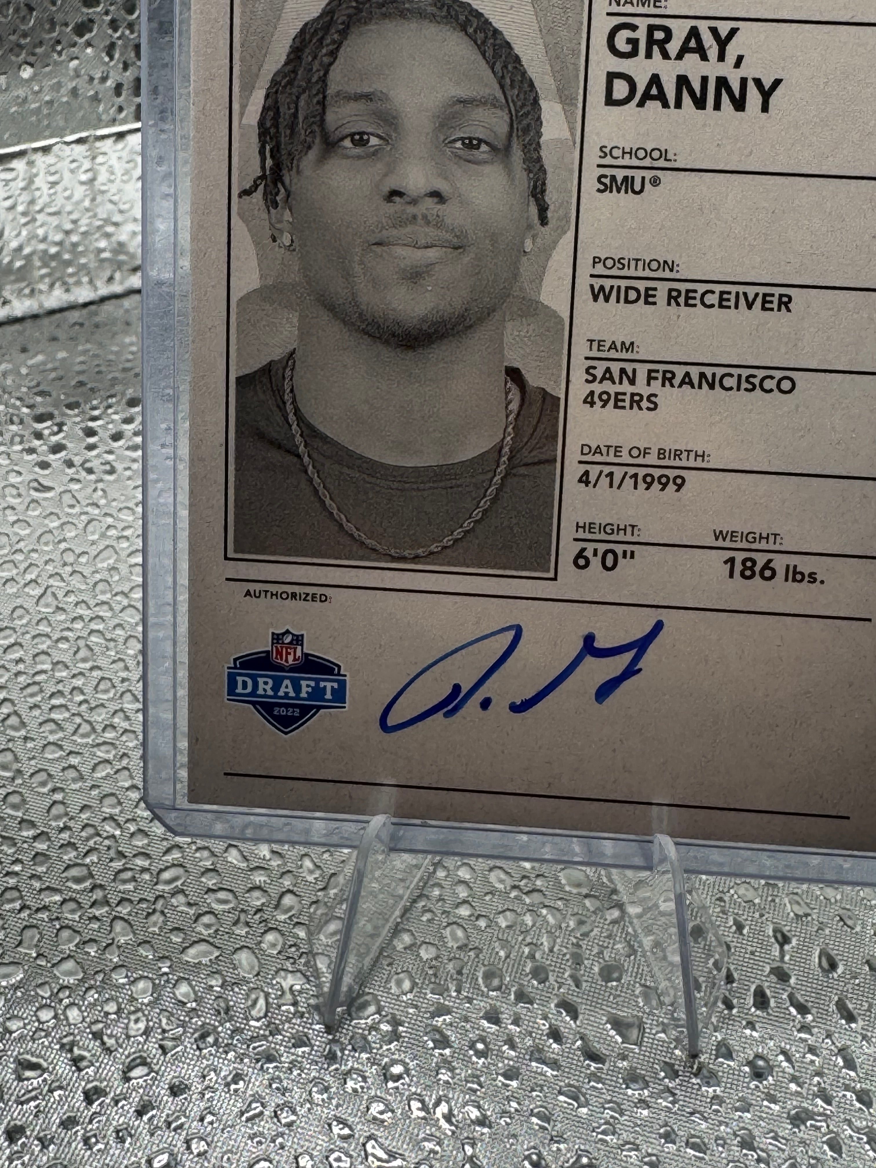 2022 Panini Prestige Passport Signatures Danny Gray #NPS-DG