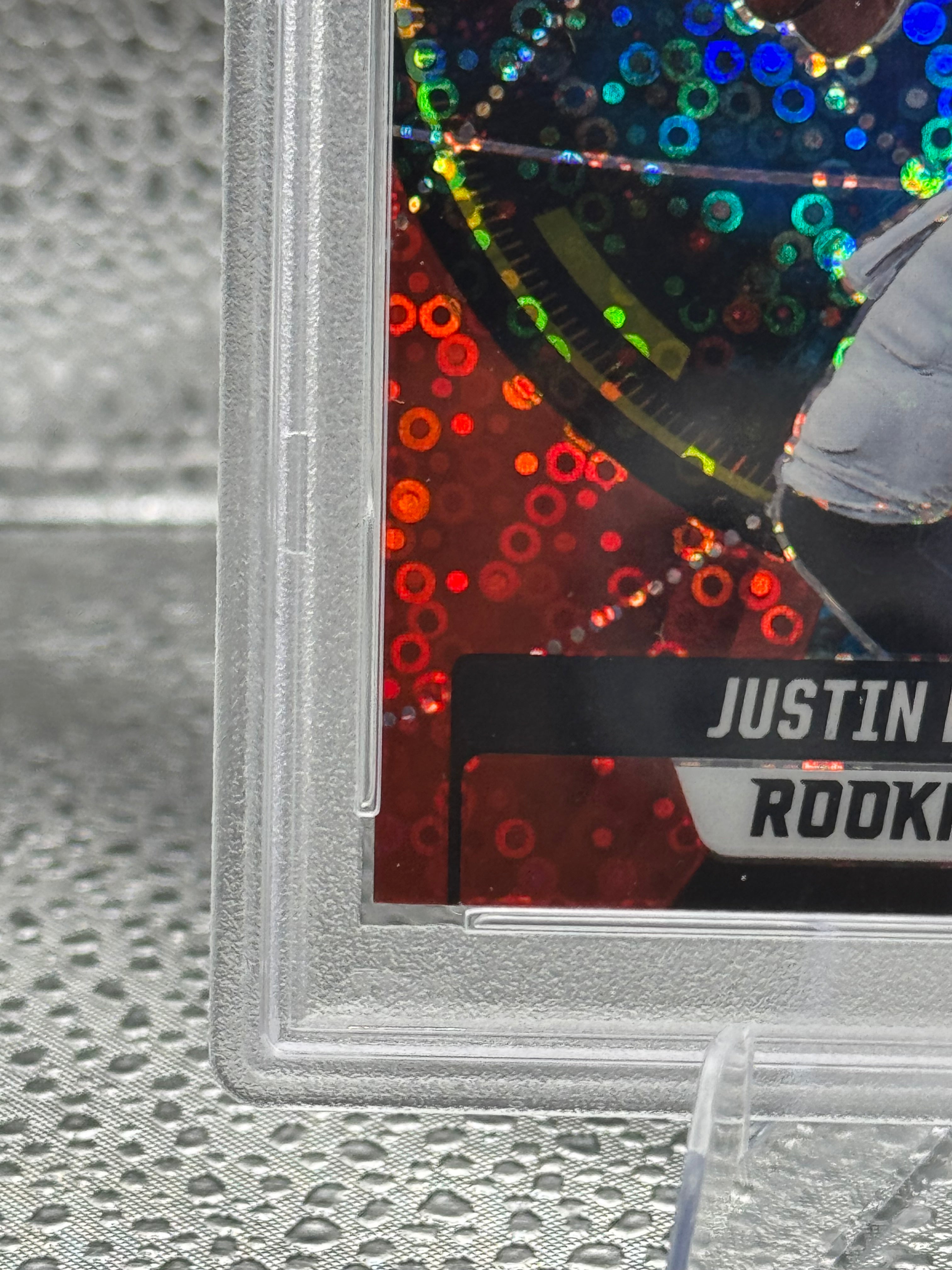 2021 Panini Rookies & Stars Rookies Justin Fields #SR-4 RKE Red Circles PSA 10