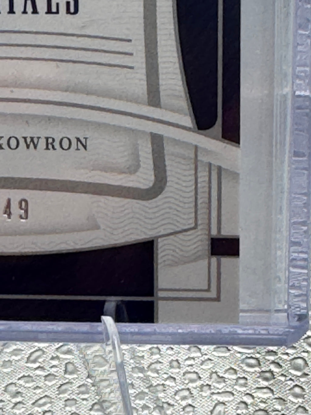 2021 Panini National Treasures Materials Moose Skowron 08/49 Patch