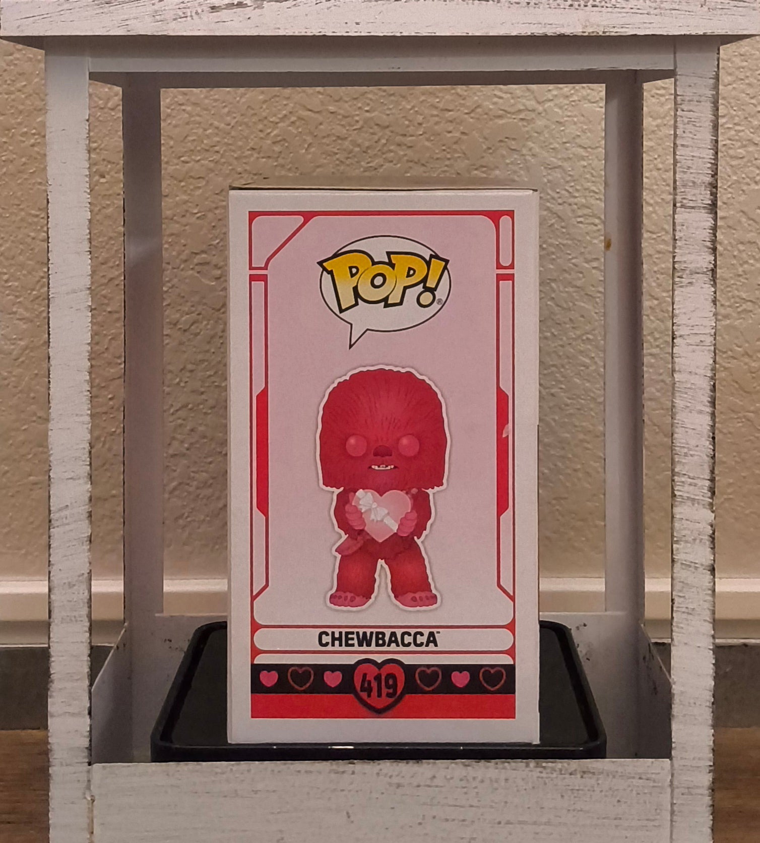 Funko Pop Star Wars Chewbacca Valentine's Day Cupid Heart New Vinyl Figure #419