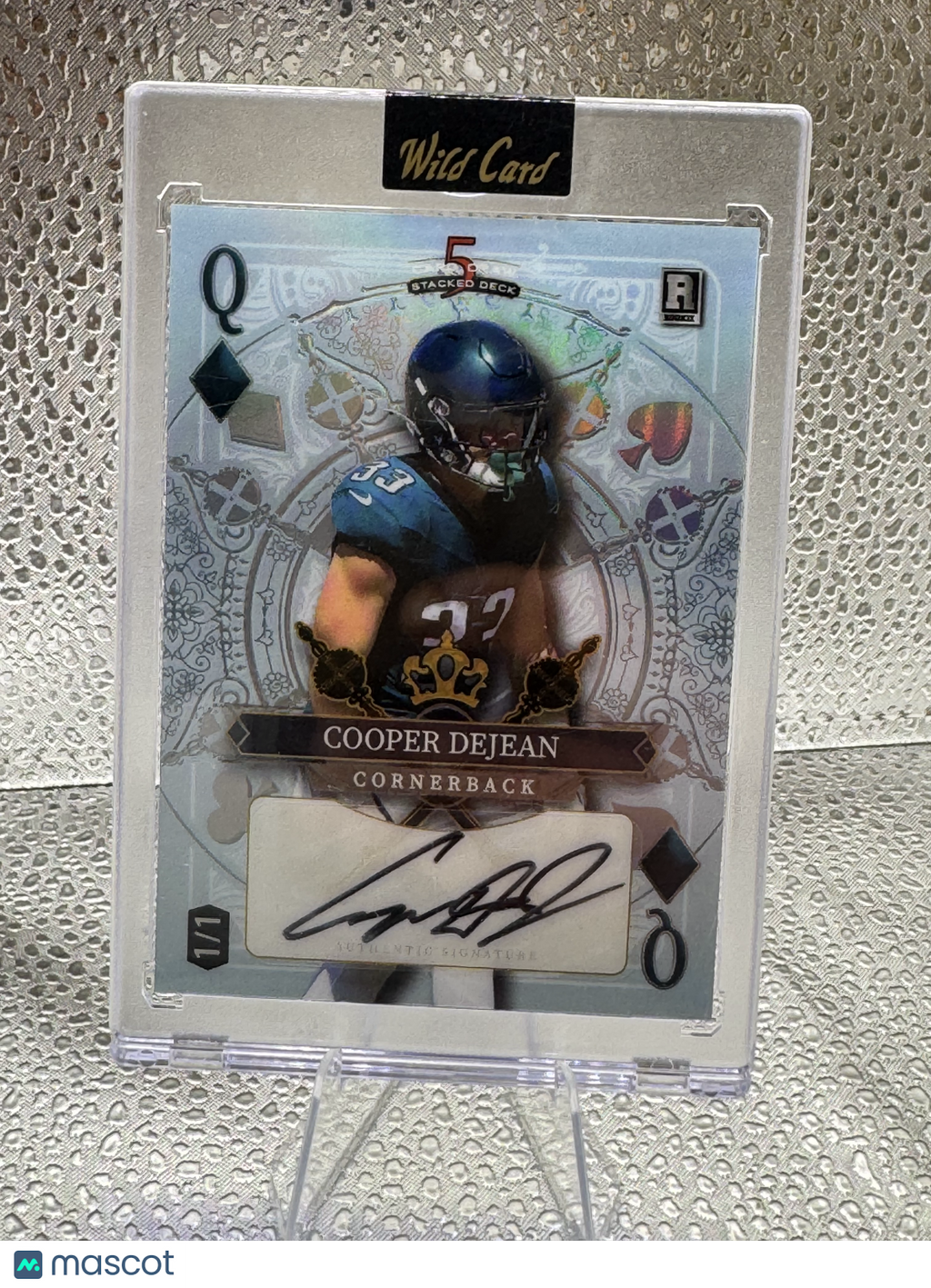 2024 Wild Card 5 Card Draw Stacked Deck Cooper DeJean Queen of Diamonds 1/1