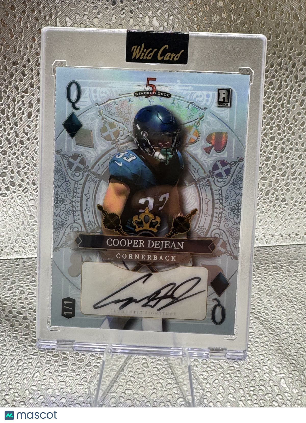 2024 Wild Card 5 Card Draw Stacked Deck Cooper DeJean Queen of Diamonds 1/1