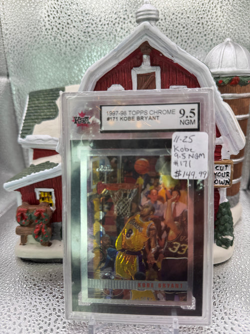 1997-98 Topps Chrome Kobe Bryant #171 KSA 9.5