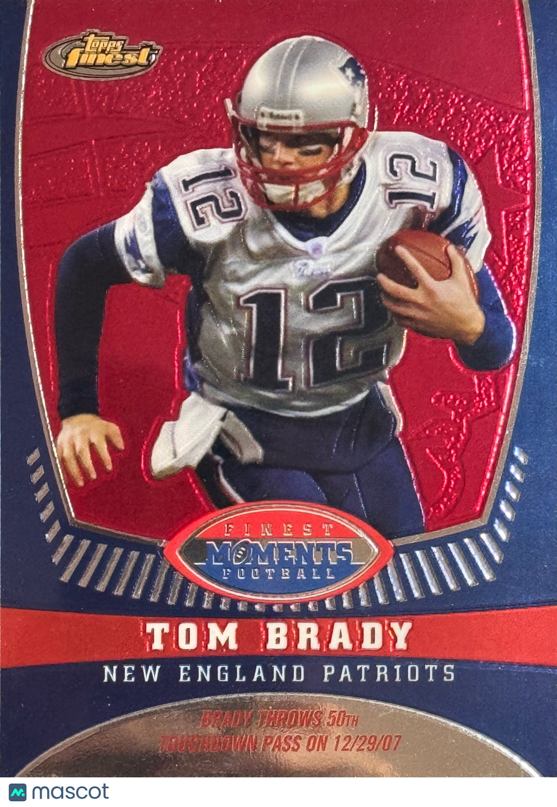 2008 Topps Finest Moments Tom Brady #TB5 089/629