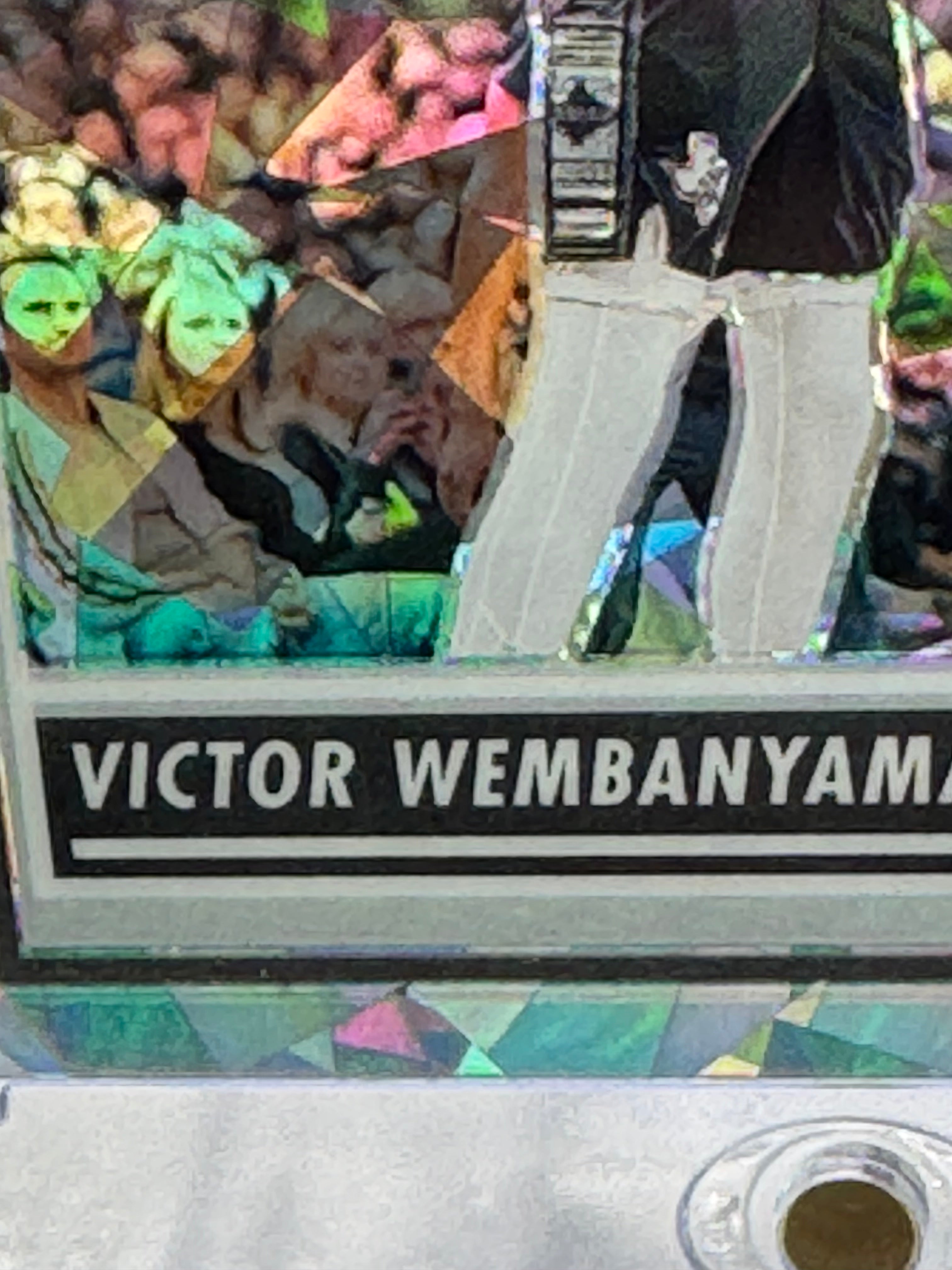 2024 2023-24 Panini NBA Hoops Premium Stock Victor Wembanyama #108 Green Prizm