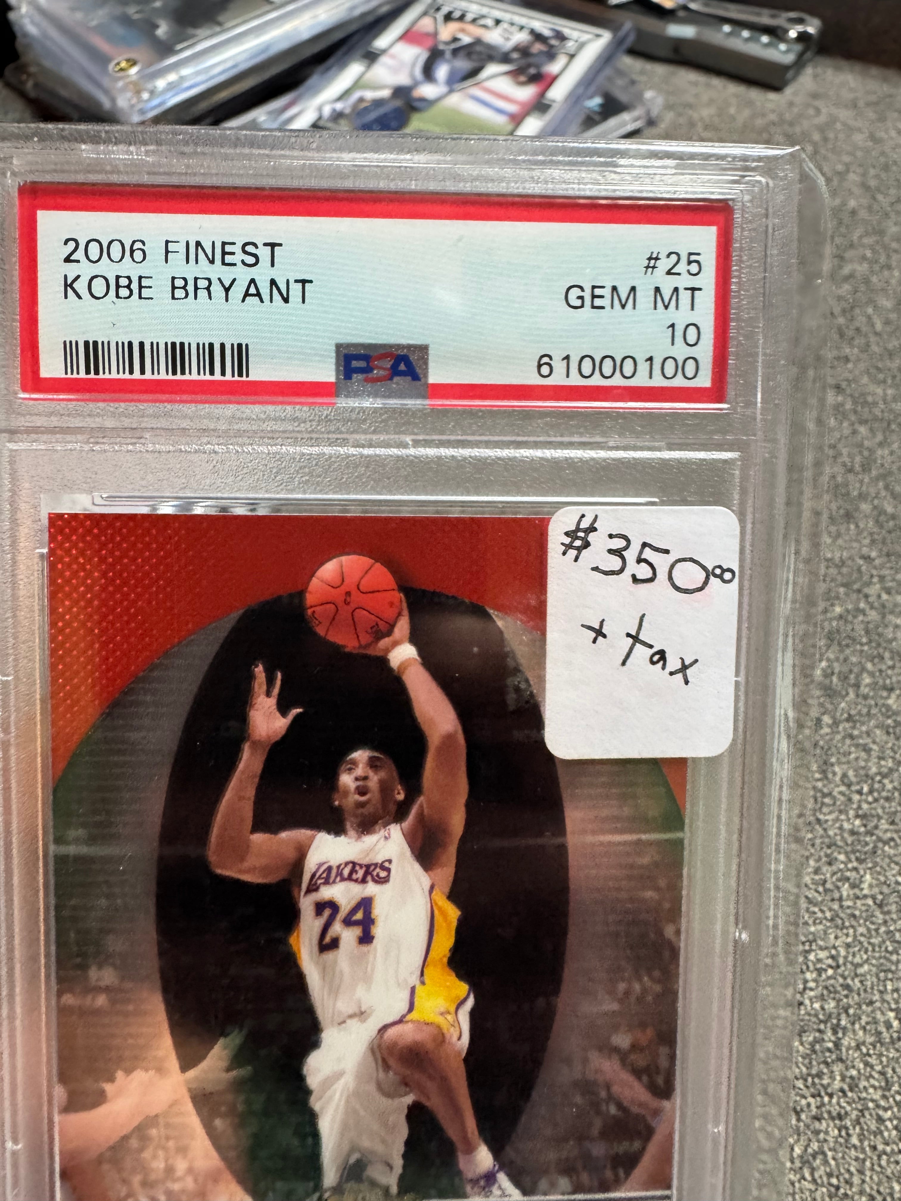 2006 Finest Kobe Bryant #25 PSA 10