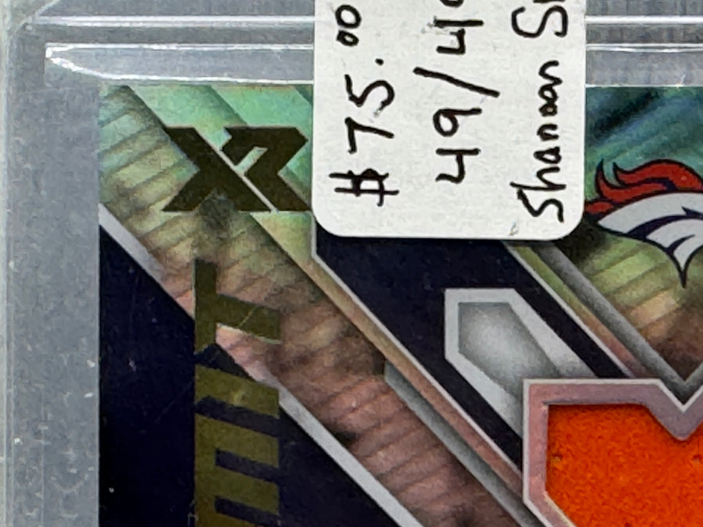 2022 Panini XR Summit Shannon Sharpe #SS-16 49/49 Jersey Patch