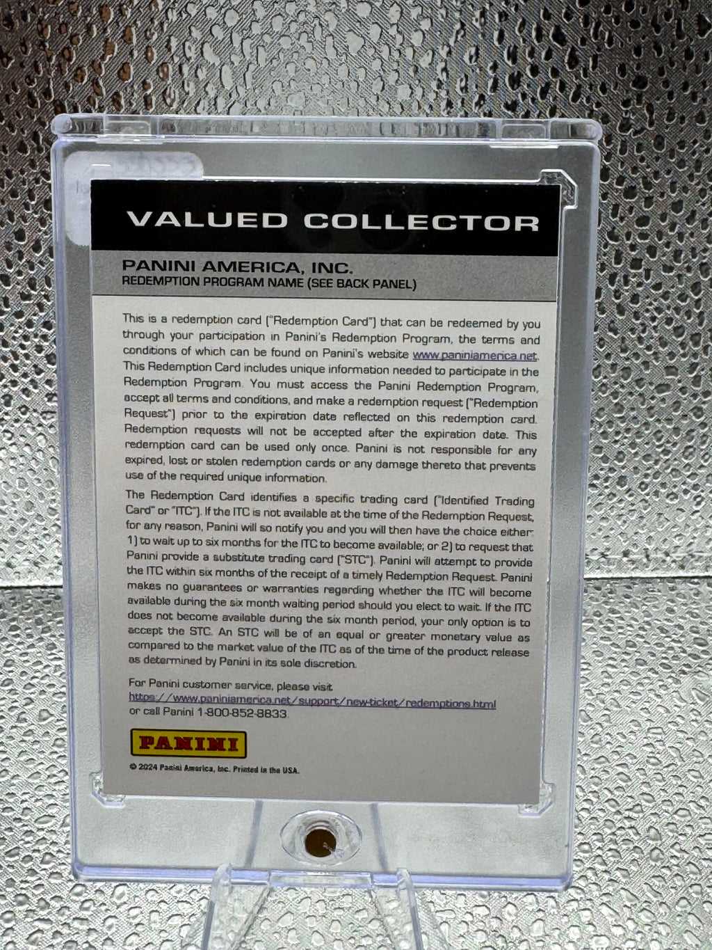 2024 Panini Zenith CeeDee Lamb #1 Red Z Jersey Auto Exchange/Redemption