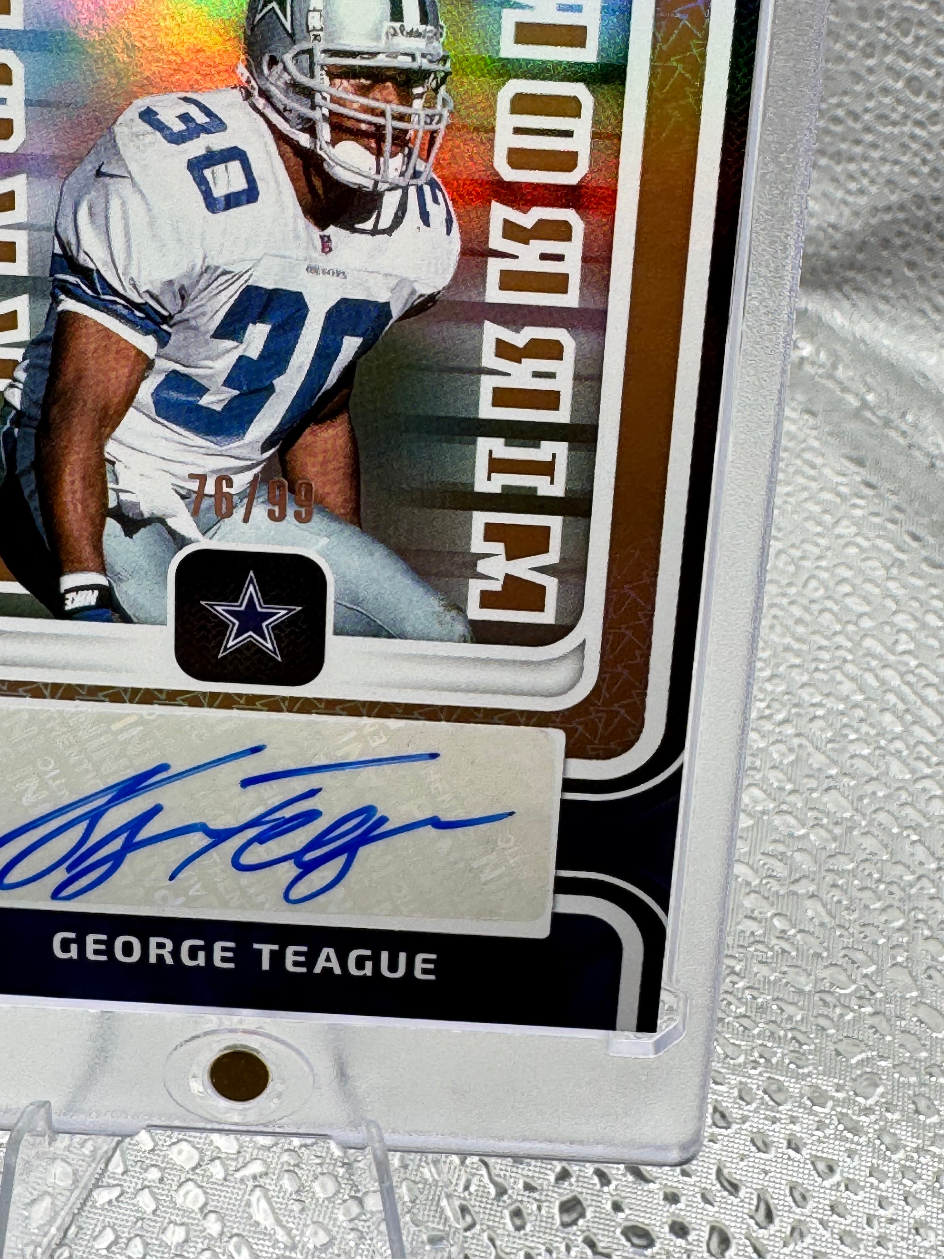 2024 Panini Certified Mirror Signatures George Teague #MS-GT 76/99