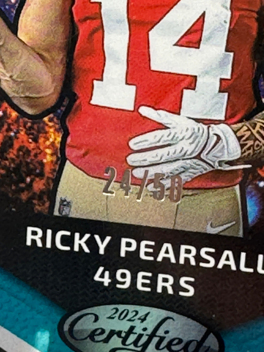 2024 Panini Certified Ricky Pearsall #15 24/50 RC