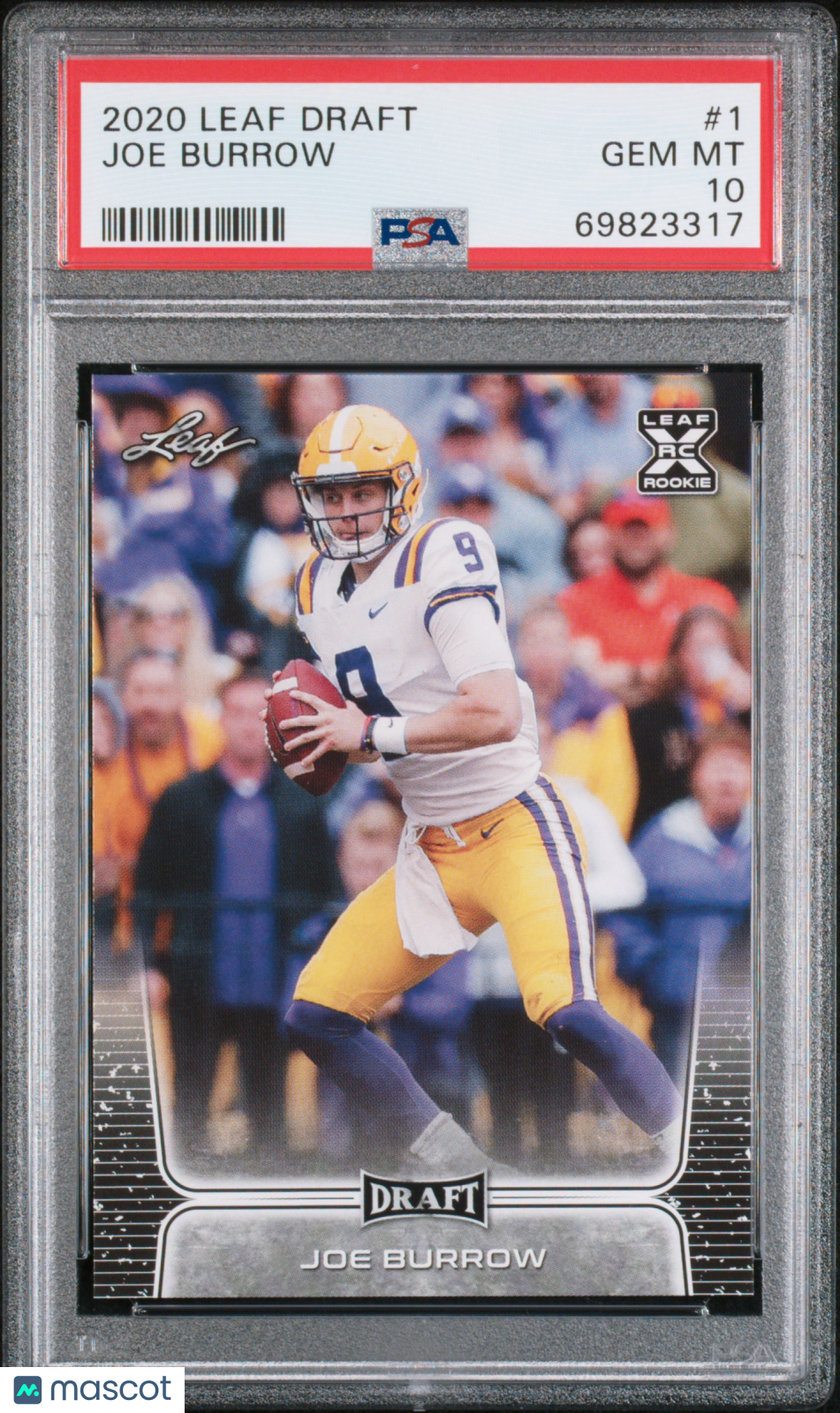 2020 Leaf Draft Joe Burrow #1 PSA 10