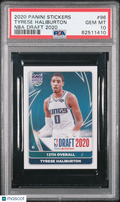 2020 Panini Stickers Tyrese Haliburton #96 NBA Draft 2020 PSA 10