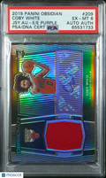 2019 Panini Obsidian Coby White #209 Jsy. Au E E Purple PSA 6 Auto A